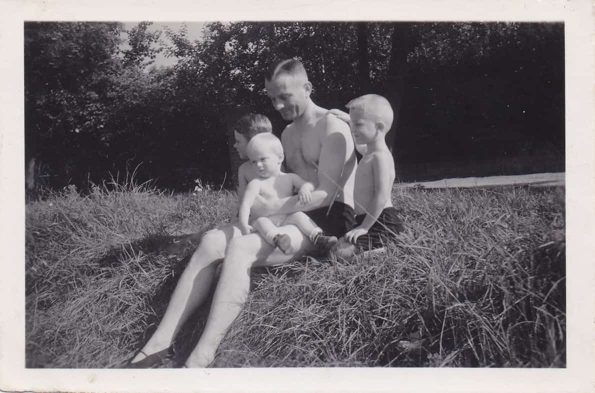 Georg Alexander Hansen mit seinen S&ouml;hnen (v. li.) Hans Georg, Karsten und Wolfgang.