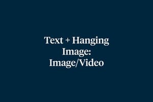 Text Hanging Image Photo Video