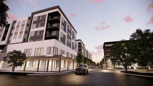 Union at FD Building E Niku Sushi space at night