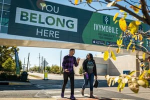 Downtown indianapolis skywalk