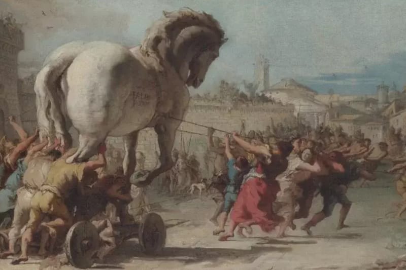 Het Paard van Troje Giovanni Domenico Tiepolo jpg
