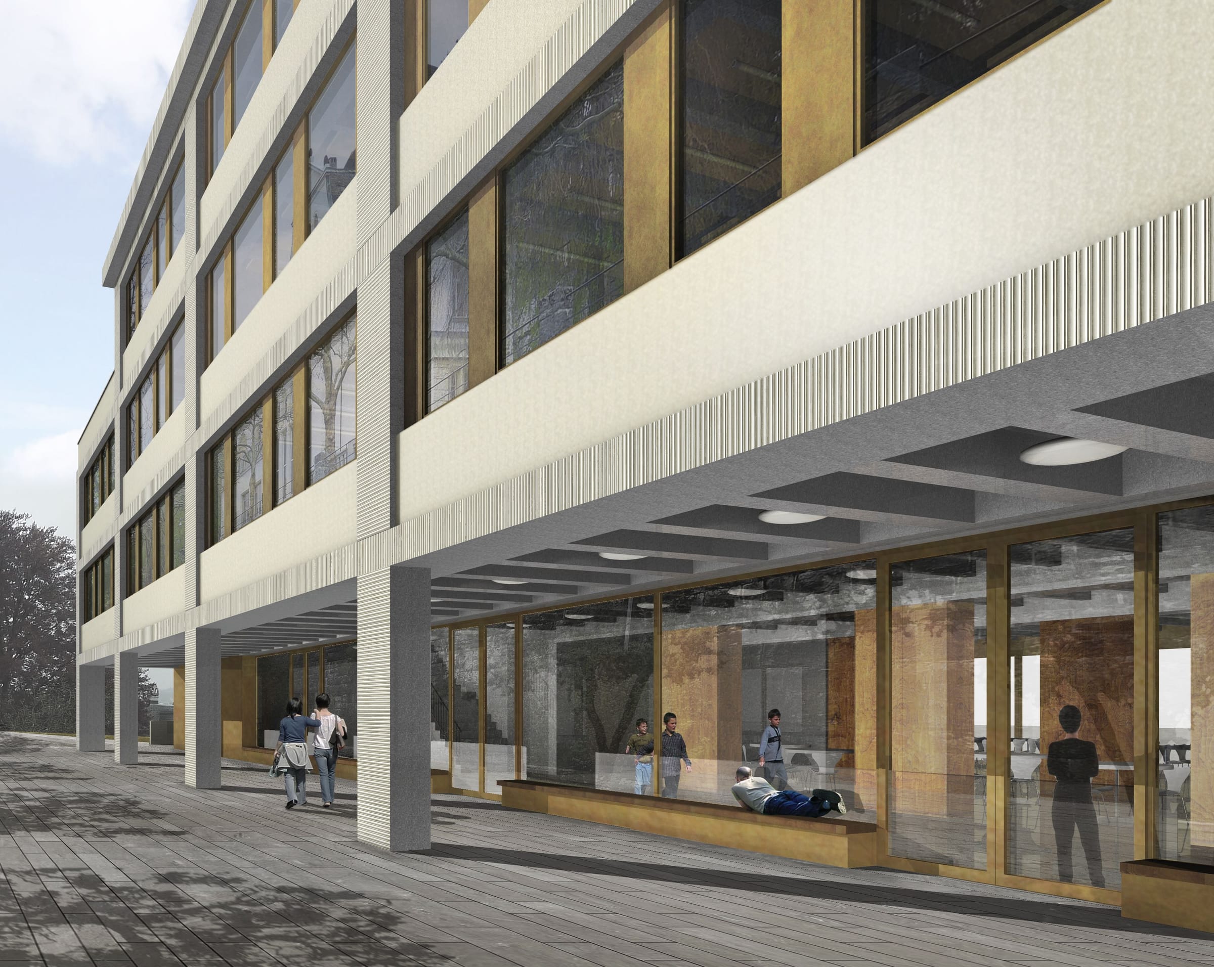 Sekundarstufenzentrum burghalde vetterschmid aussenperspektive