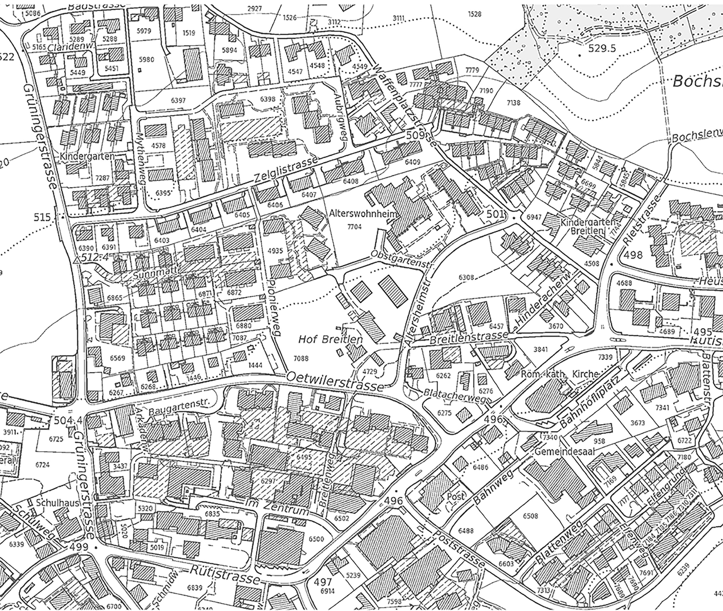 Hof breitlen hombrechtikon vetterschmid ortsplan