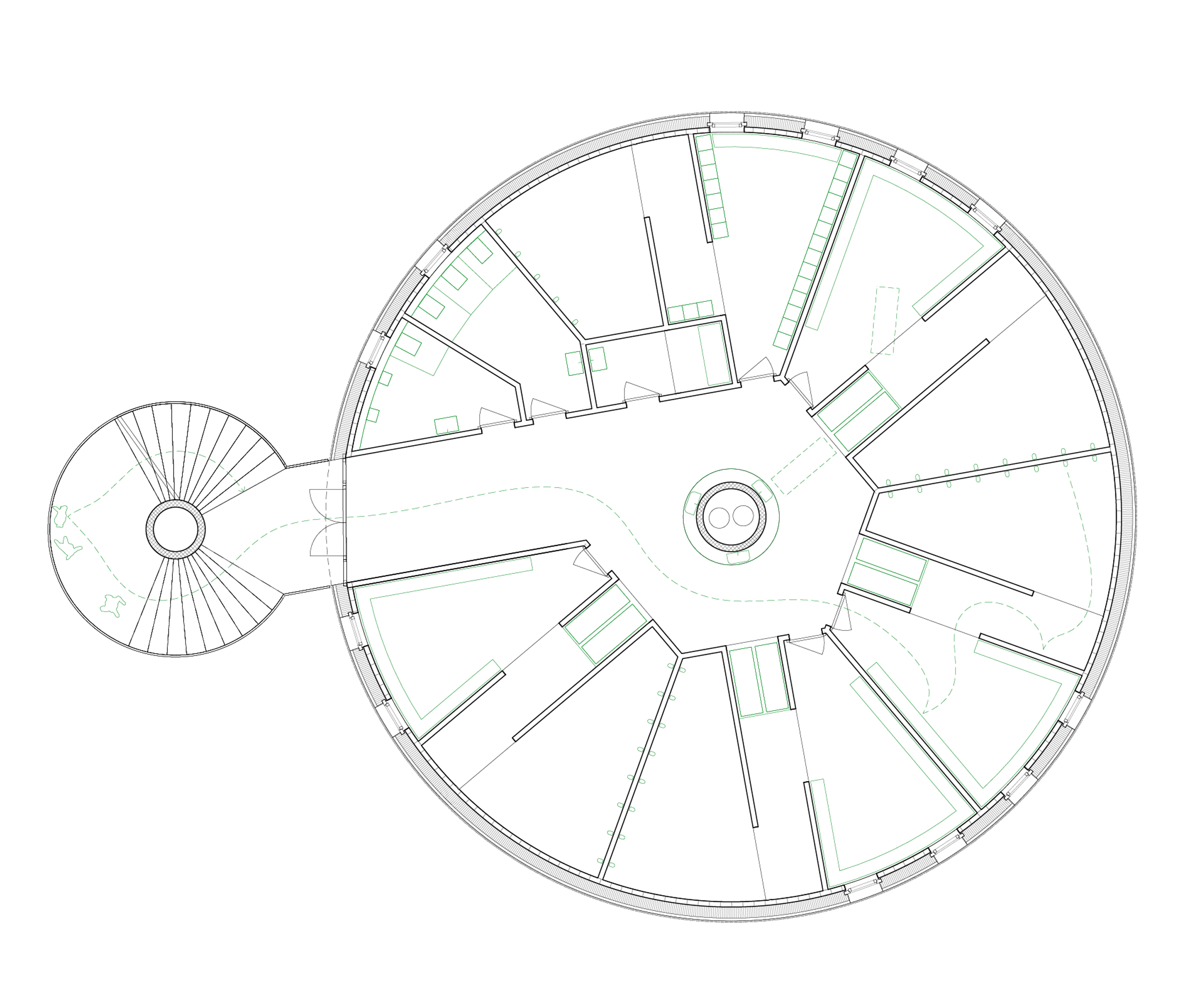 Garderobengebaeude juchhof vetterschmid grundriss