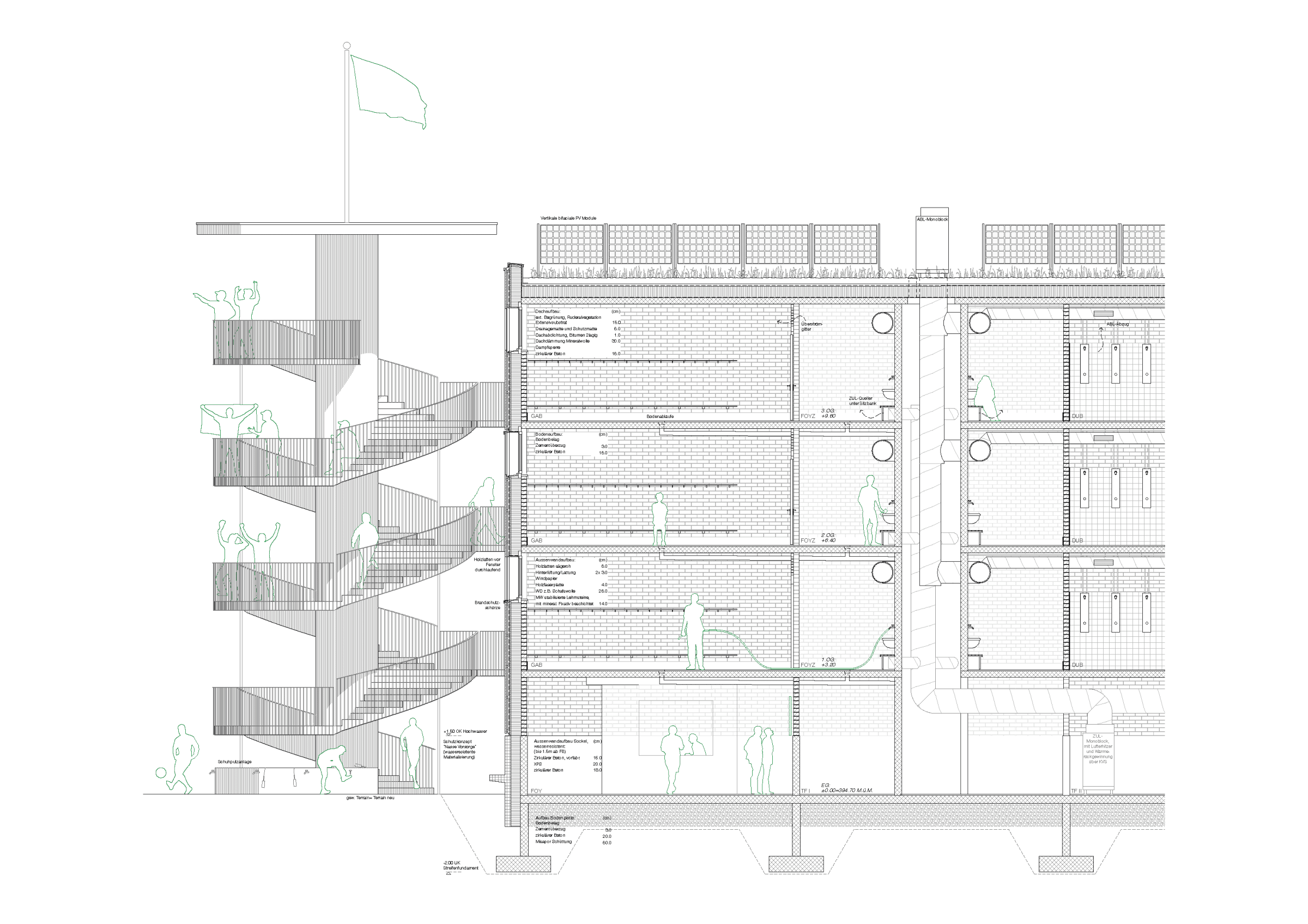 Garderobengebaeude juchhof vetterschmid schnitt