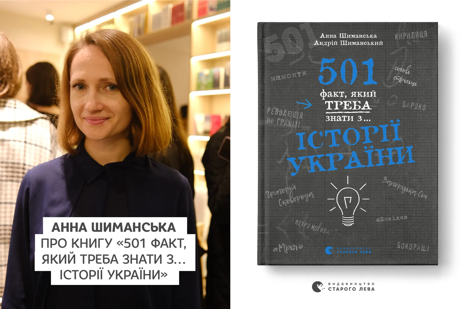 Анна Шиманська про книгу «501 факт, який треба знати з…історії України»