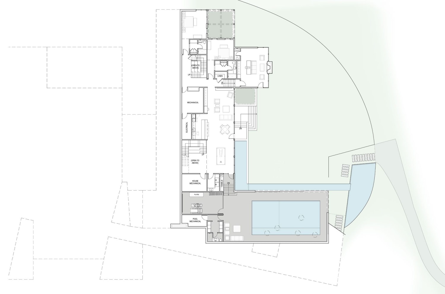 Lower Level Plan Colored