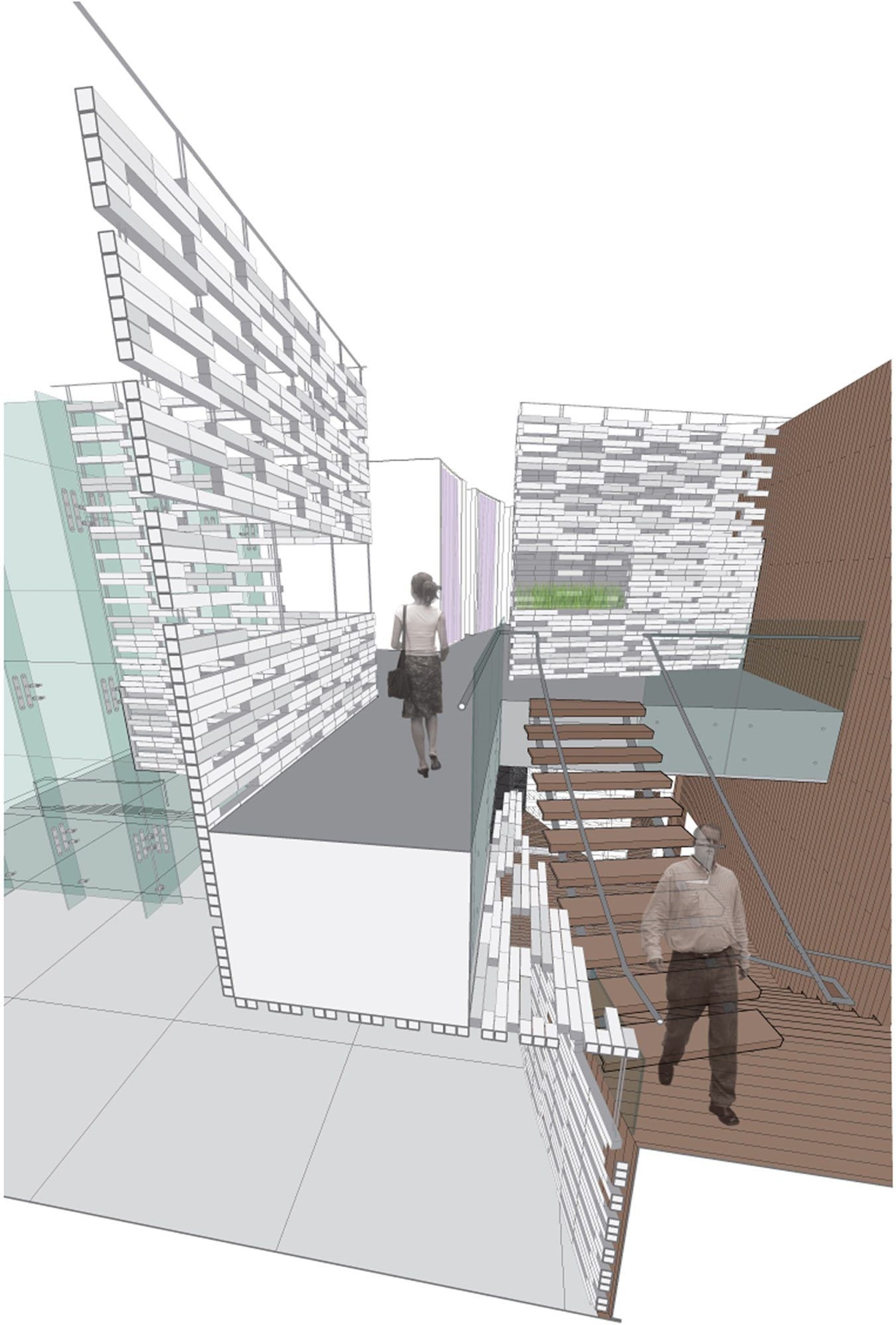Stair Section Perspective
