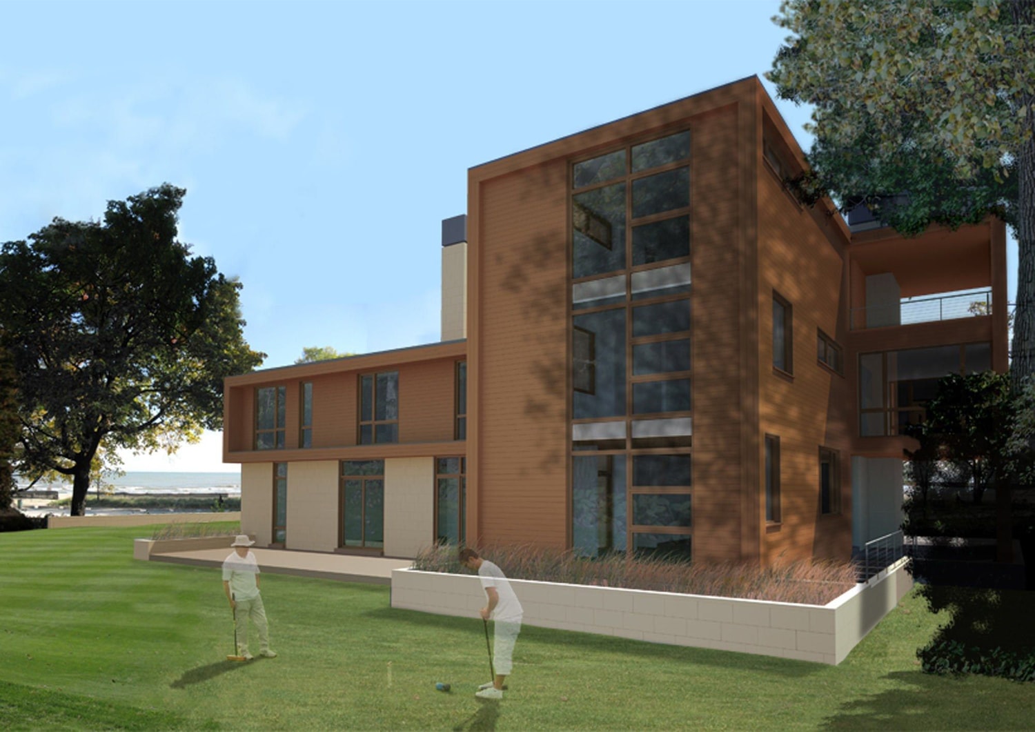 West Elevation At Southwest Backyard