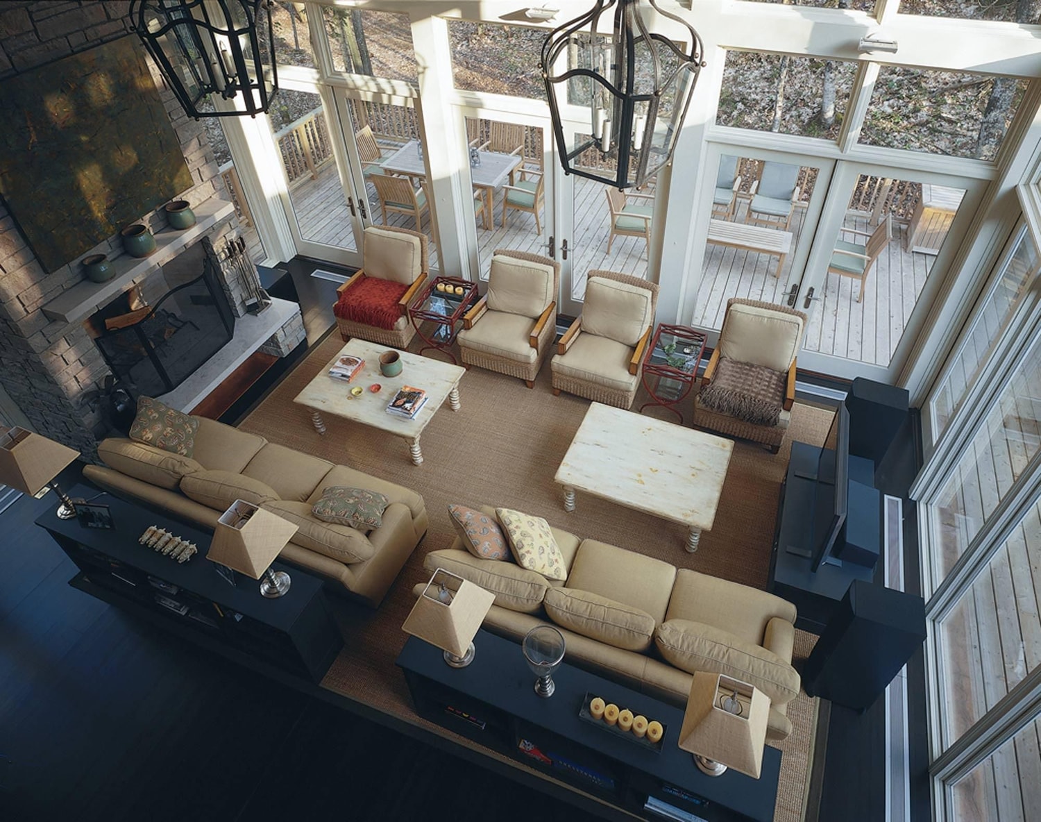 Living Room Aerial View