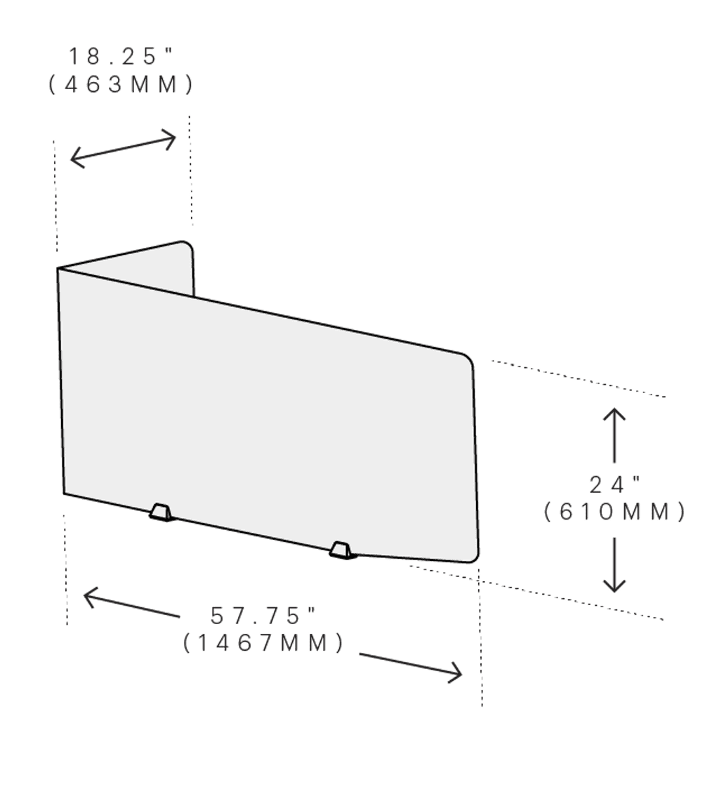 Products Desk Partition 3form