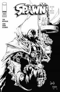 Spawn #302 CVR C BW Capullo and Mcfarlane