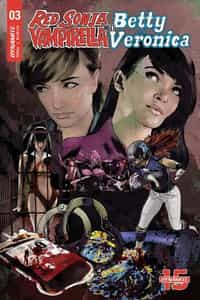 Red Sonja Vampirella Betty Veronica #3 CVR E Staggs