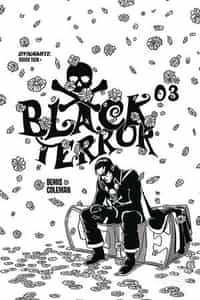 Black Terror #3 Variant 20 Copy Fornes BW