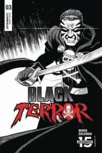 Black Terror #3 Variant 30 Copy Marron BW