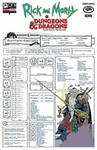 Rick and Morty Vs Dungeons and Dragons II Painscape #4 CVR C Char Sheet