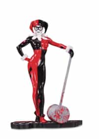 DC Statue Harley Quinn Red White and Black By Adam Hughes