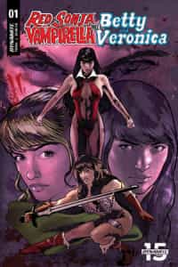 Red Sonja Vampirella Betty Veronica #1 CVR G Cat Staggs
