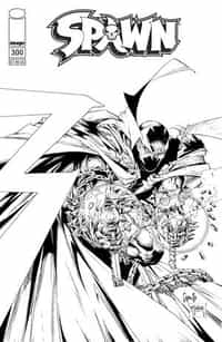 Spawn #300 CVR F BW Capullo and McFarlane