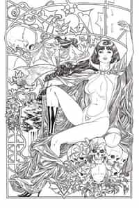 Vampirella #6 Variant 21 Copy March BW Virgin