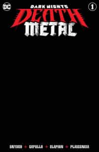 Dark Nights Death Metal #1 Variant Black Blank