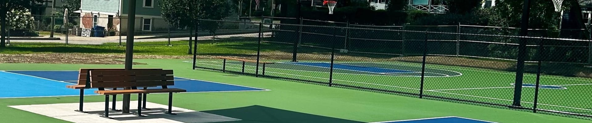 people playing pickleball
