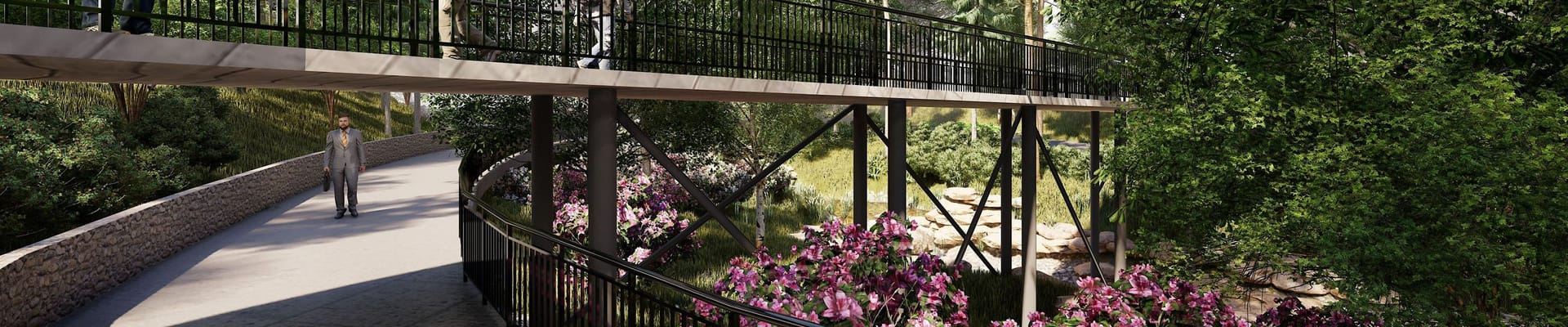 Photo of rendering of trail 1