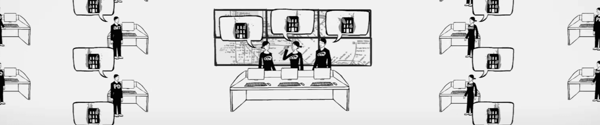 black and white picture, depicting what it means for Emergency Management to bring all the partners onto one page