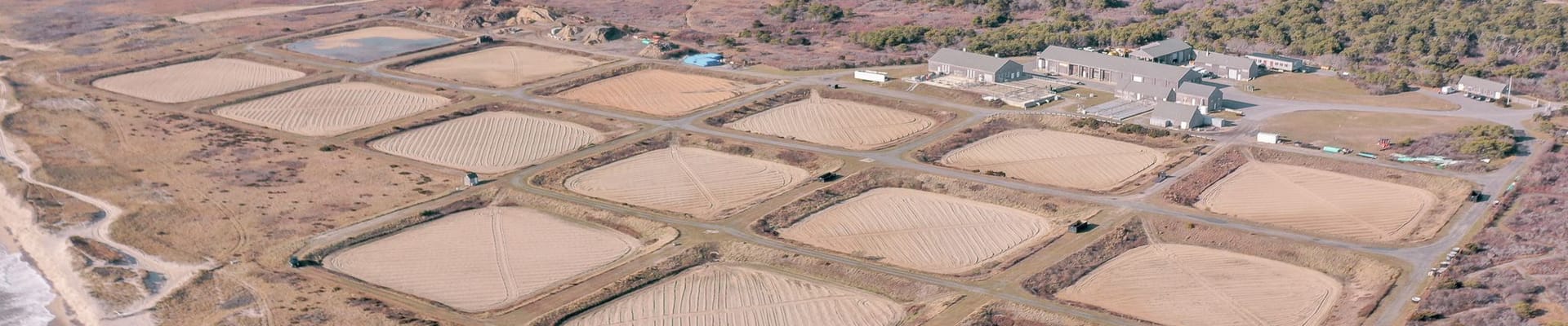 Sewer plant and sewer beds