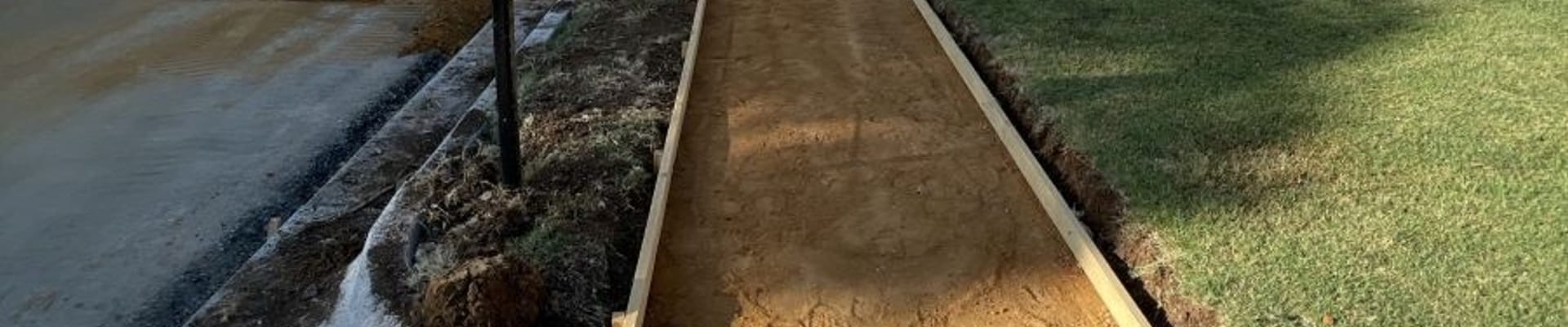 SIdewalk prep on Redstone