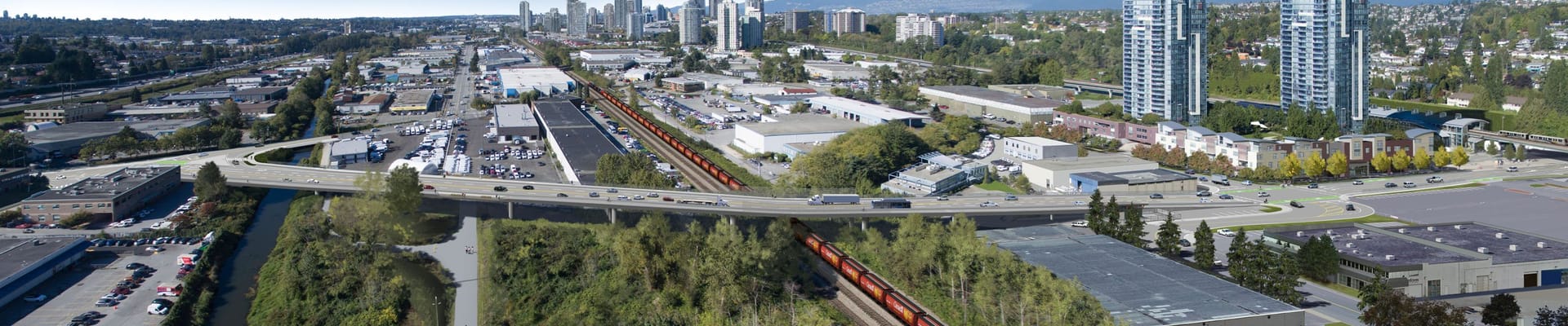 Rendering of the proposed Holdom Overpass