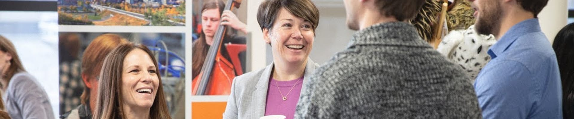 staff at a CBE event