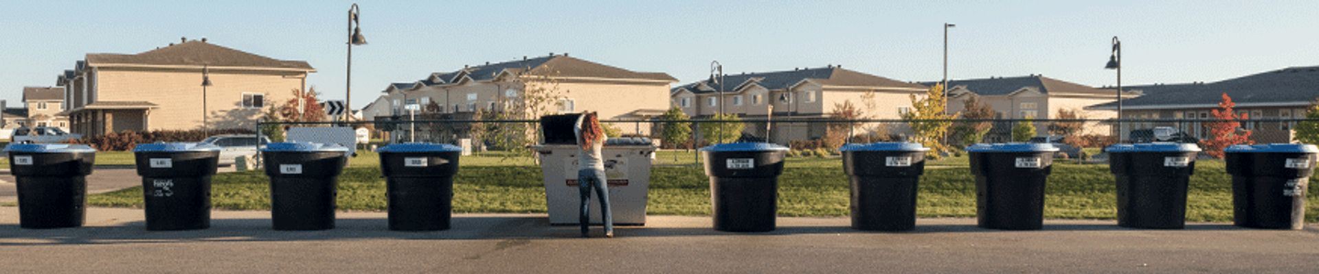 Resident Using Recycling Drop Site