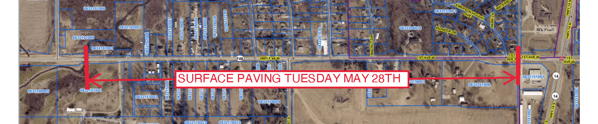 F-48 W Newton City Limits (Thomas Jefferson Drive) to Cherry Creek