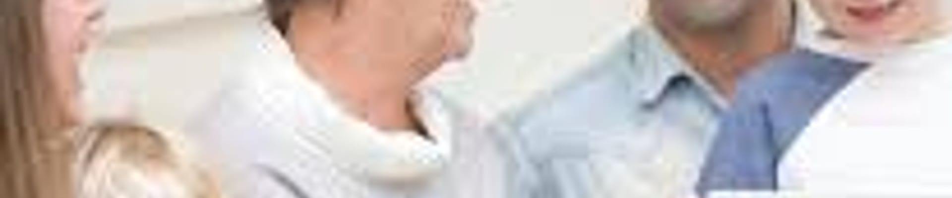 Family group with female medical professional