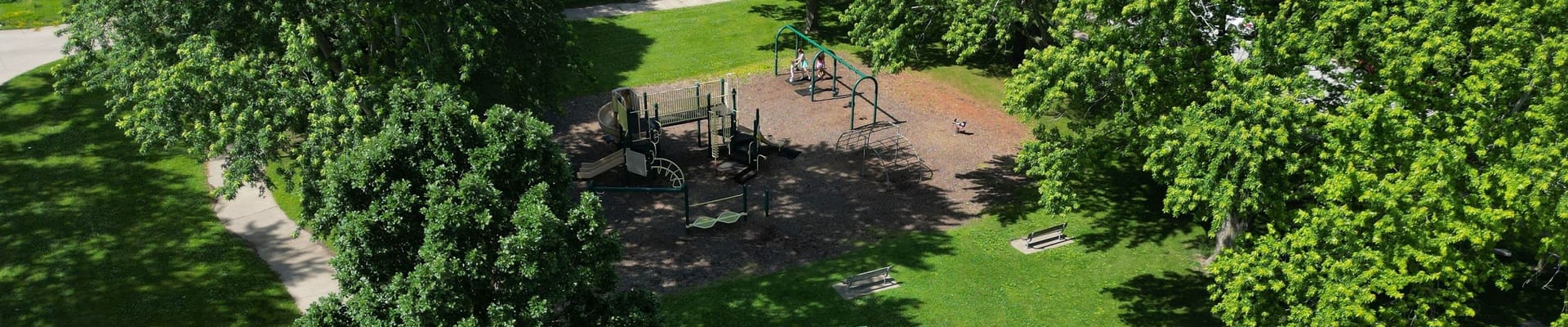 Aerial of Lincoln Park Playground