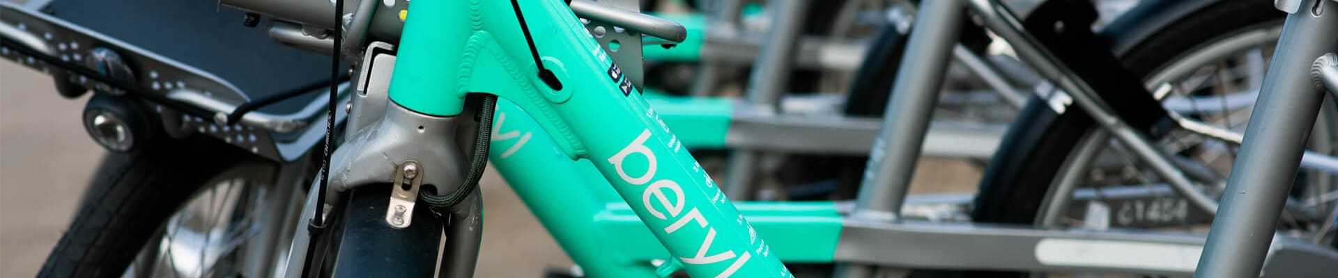 A photograph of Beryl bikes lined up