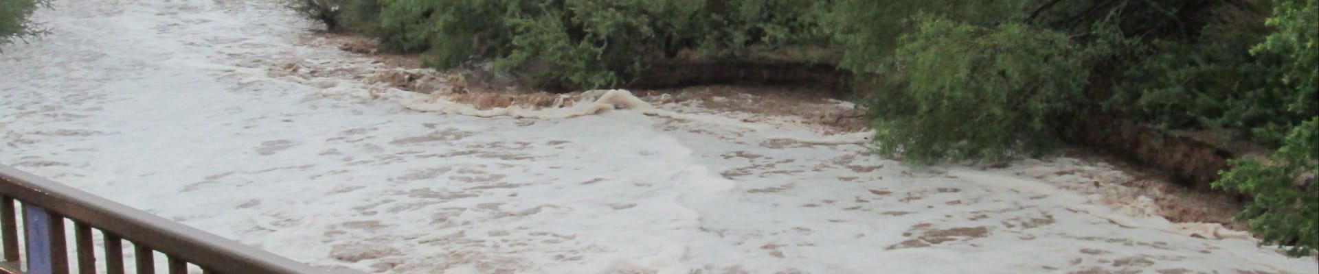 Image of a flooded wash