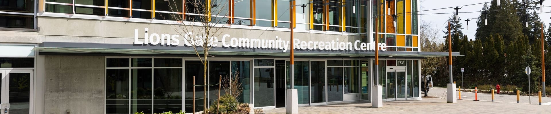 Front of Lions Gate Community Recreation Centre