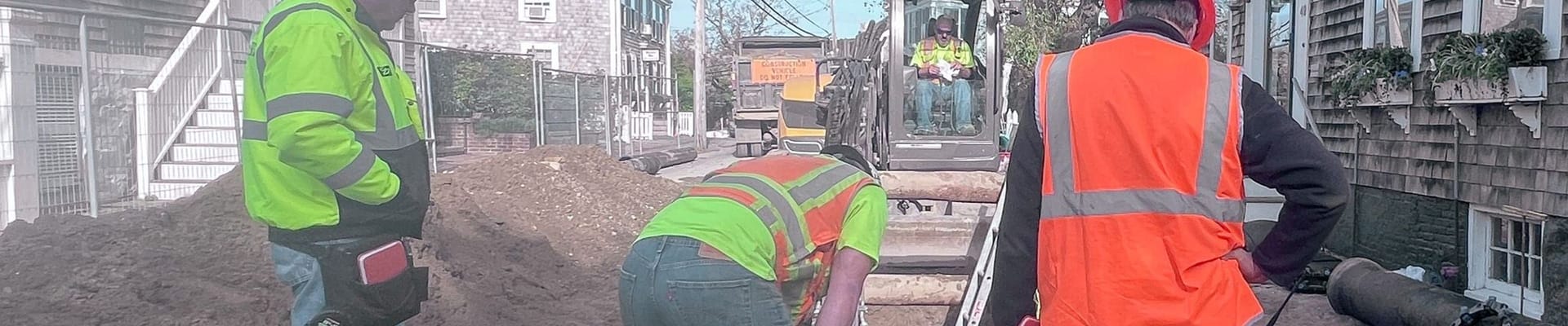 nantucket, construction, sewer force main project