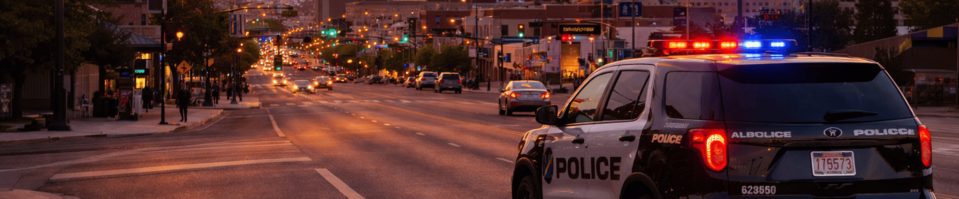 Police car in albuquerque