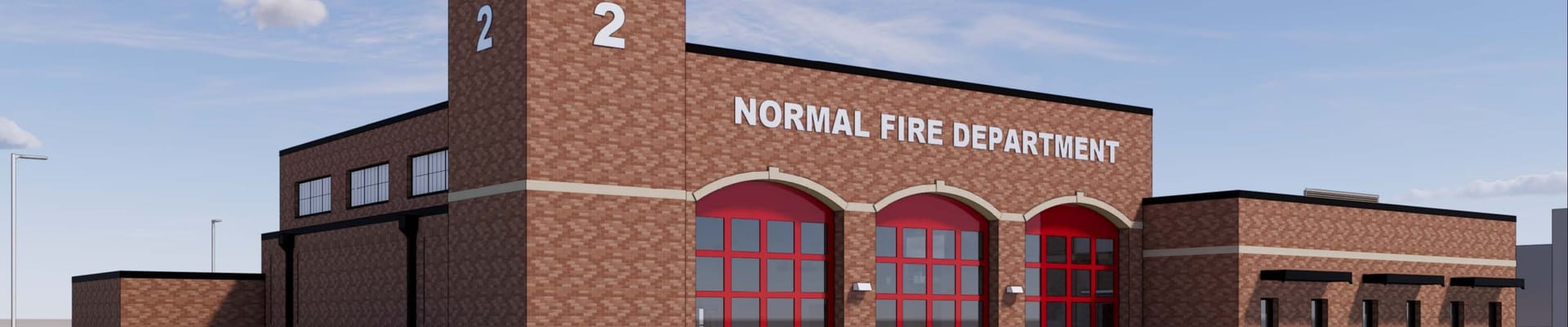 Artistic rendering of Fire Station #2 at Shepard and Hershey.