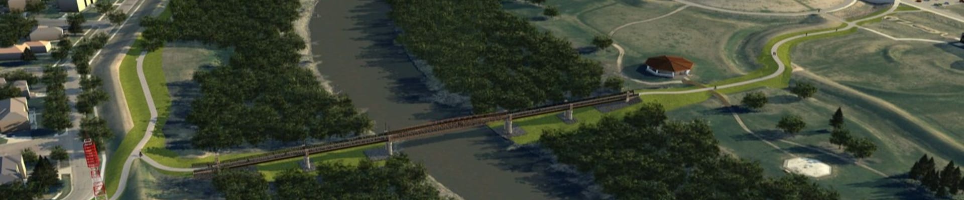 Red River Pedestrian Bridge Conceptual Design