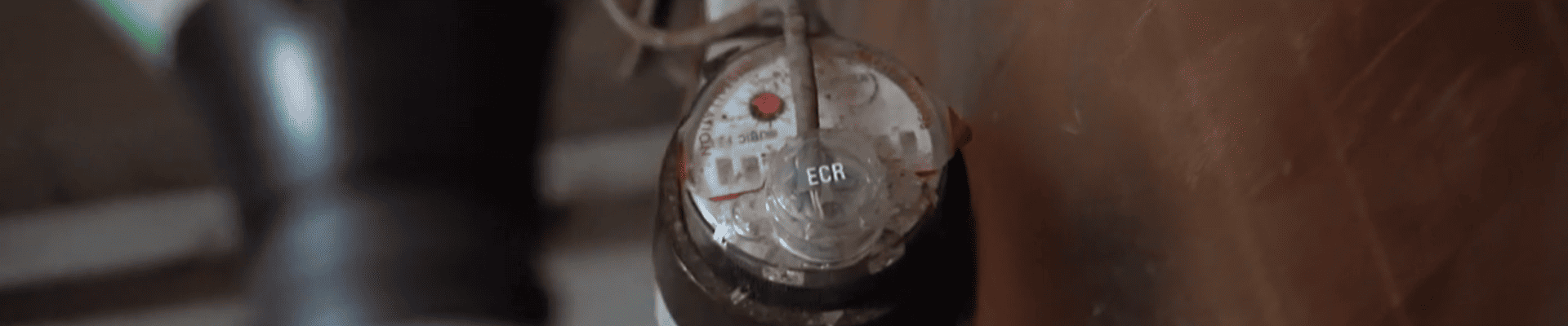 Water meter in basement