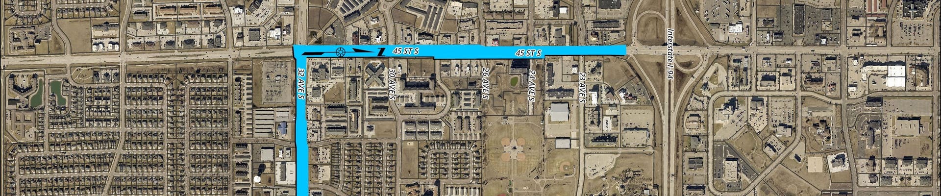 45th St S Aerial Image