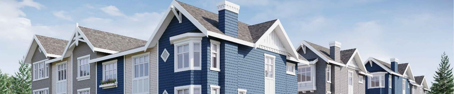 Rendering of proposed building at 3300 Block Mount Seymour Parkway & 3382 - 3396 Gaspe Place 