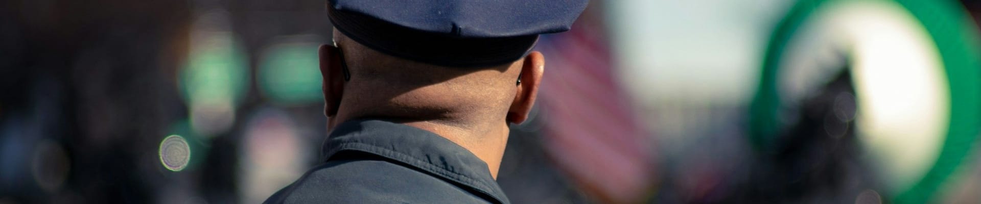 police offer from behind