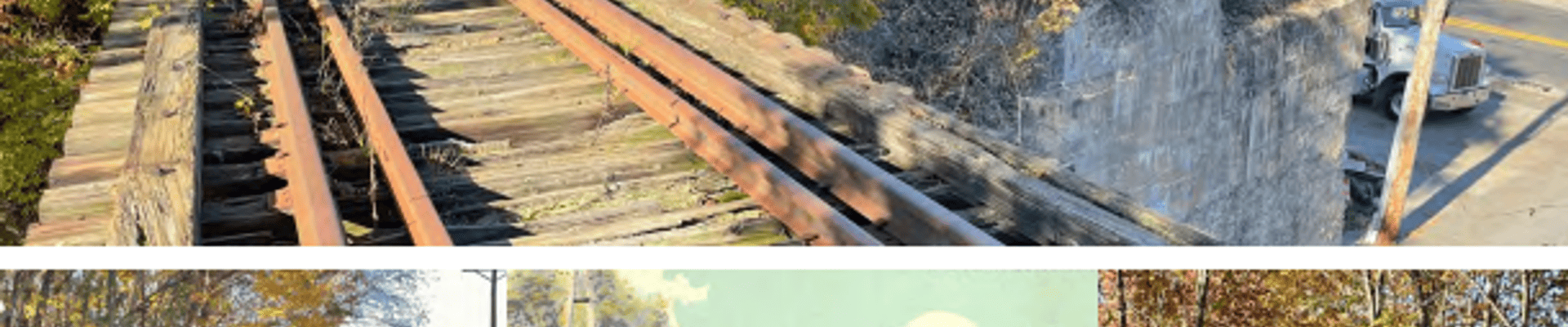 Rail-Trail_Picture of all rail bed and depot