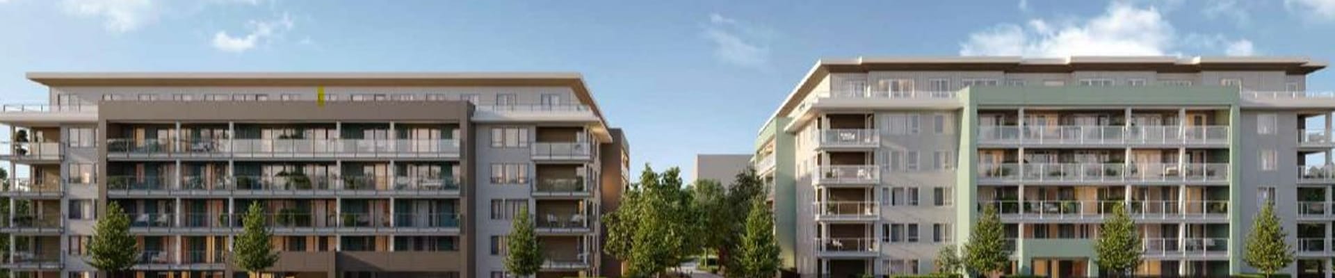 Rendering of proposed building at 1553-1595 Hunter St and 489 Marie Place