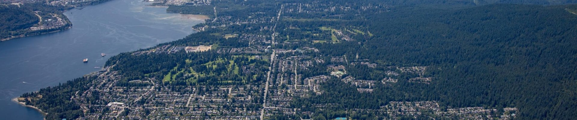 aerial view of the north shore